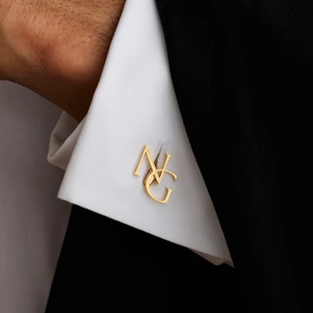 Tie Clip Silver - Customized Groom's Wedding Cufflinks, Groomsman Gift,