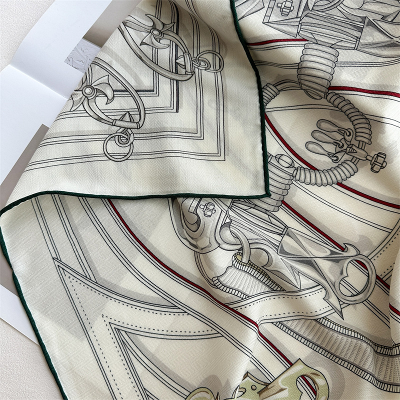 40% Silk 60% Wool Scarf 135x13 - Scarf Silk Square 评论和价格