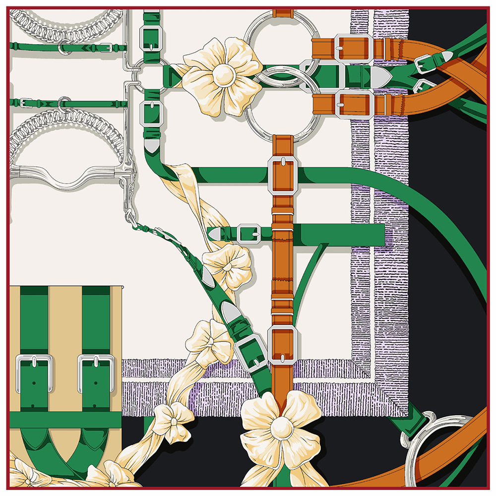 90cm New Design Belt Twill Sil - Silk Neck Scarf 评论和价格
