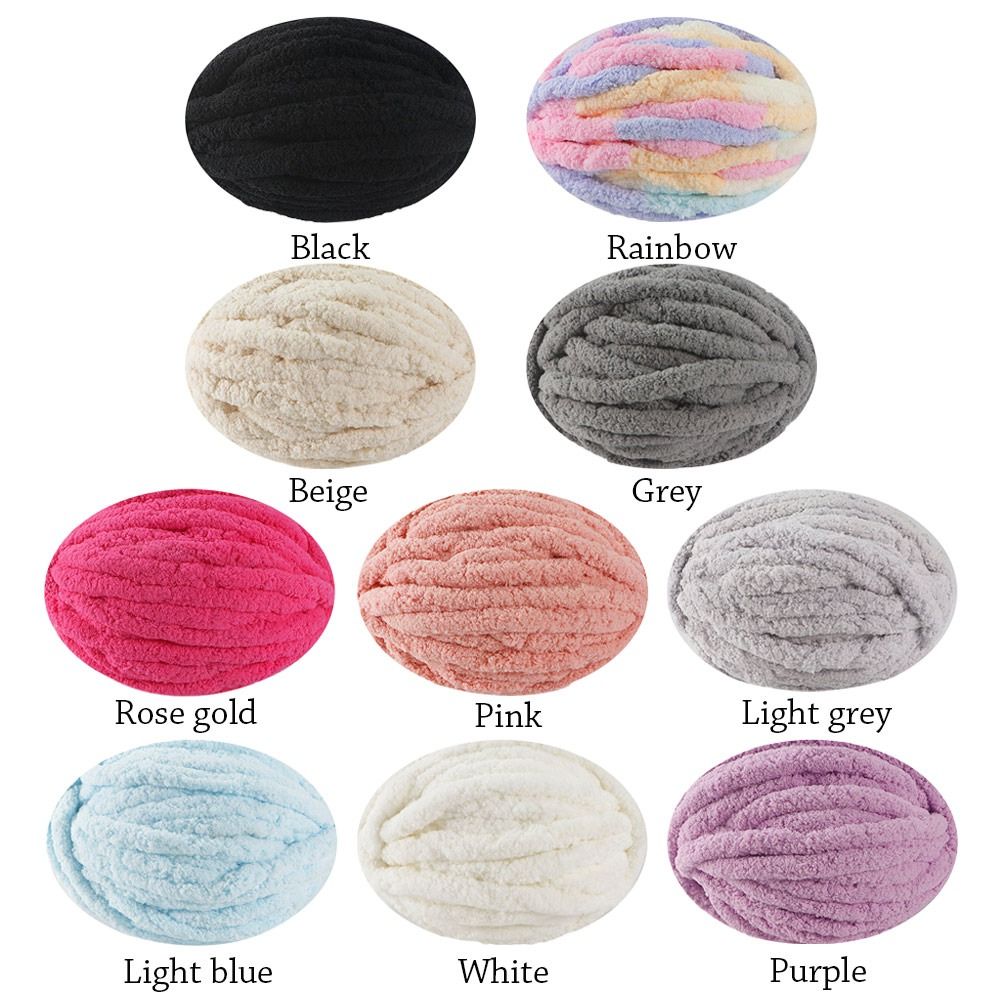 250g/Ball Multicolor Chenille  - Woven Scarf Blanket 评论和价格