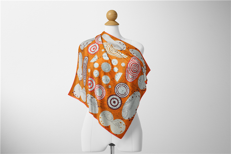 53cm Woman Scarf Shawl 100% Tw - Scarf Silk Square 评论和价格