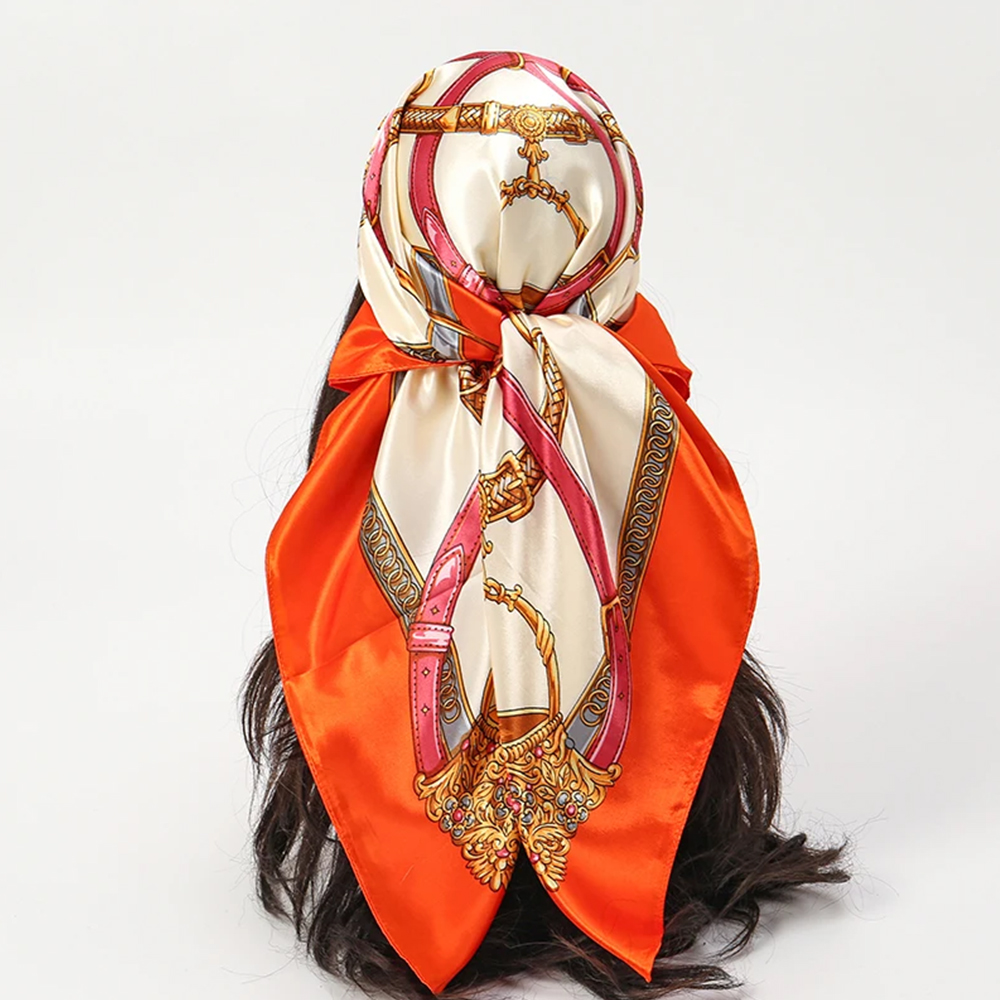 Fashion Scarves 90*90cm Women  - Ascot Neck Scarf 评论和价格