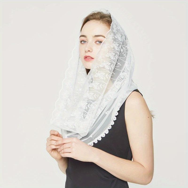 Women Chapel Veils Lady Mantil - Infinity Scarf Knit 评论和价格