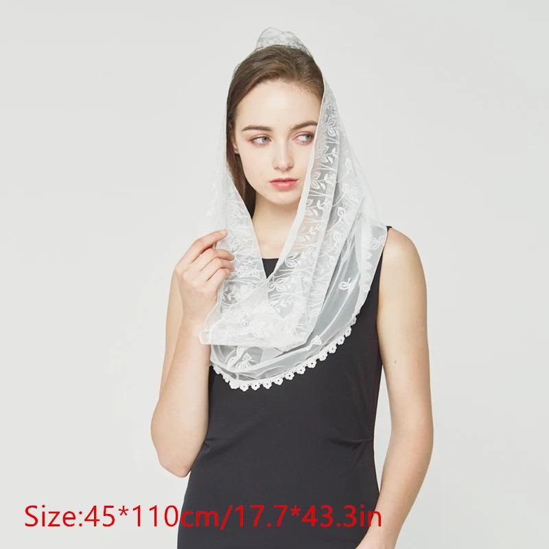 Women Chapel Veils Lady Mantil - Infinity Scarf Knit 评论和价格