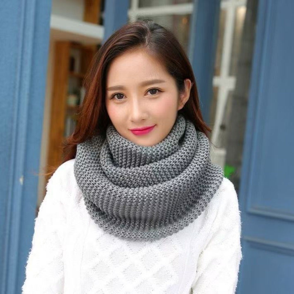 Solid Color Infinity Loop Scar - Infinity Scarf Knit 评论和价格