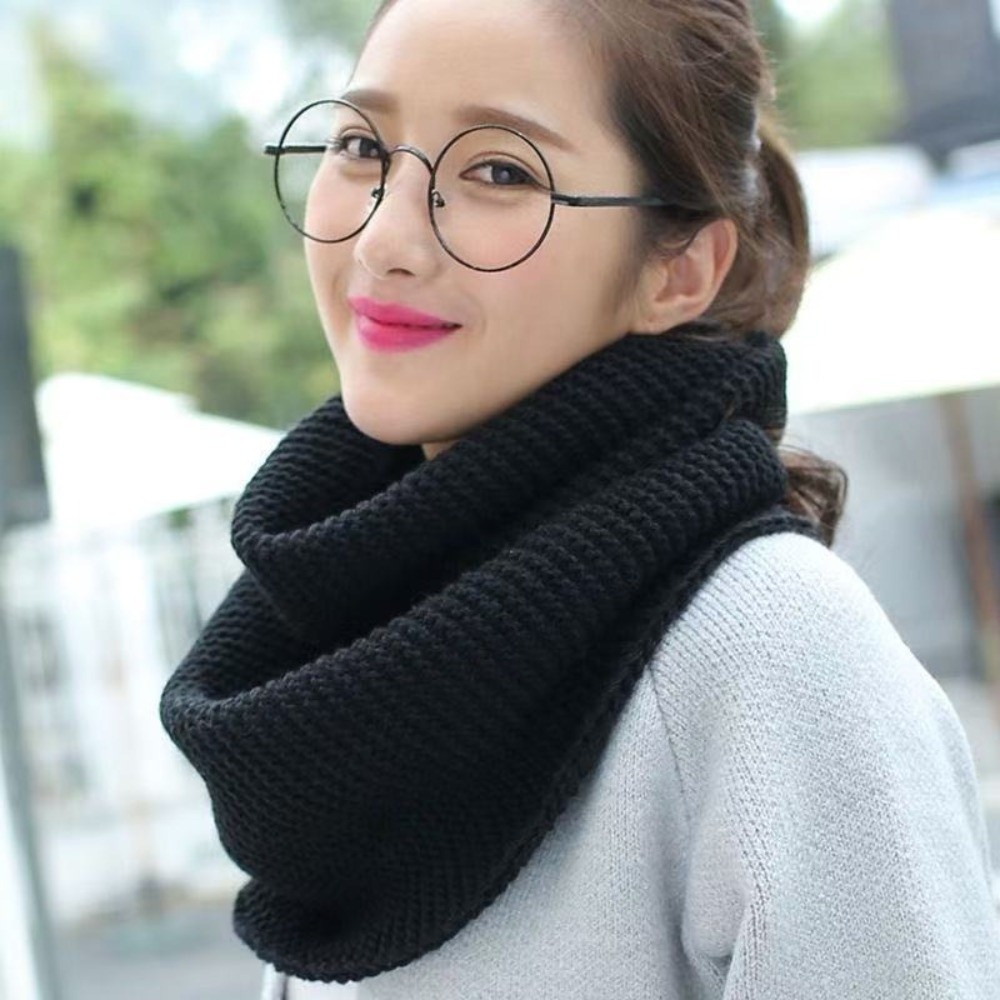 Solid Color Infinity Loop Scar - Infinity Scarf Knit 评论和价格