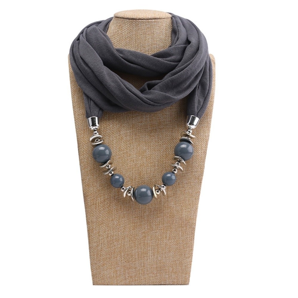 Fashion Chiffon Scarf Necklace - Infinity Scarf Knit 评论和价格